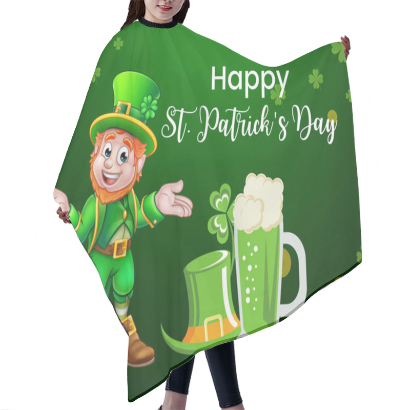 Personality  Happy St. Patricks Day Card Hair Cutting Cape