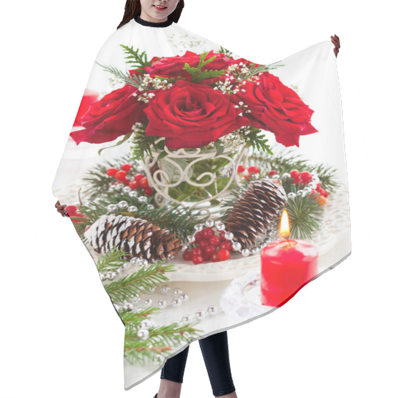 Personality  Christmas Arrangement Hair Cutting Cape