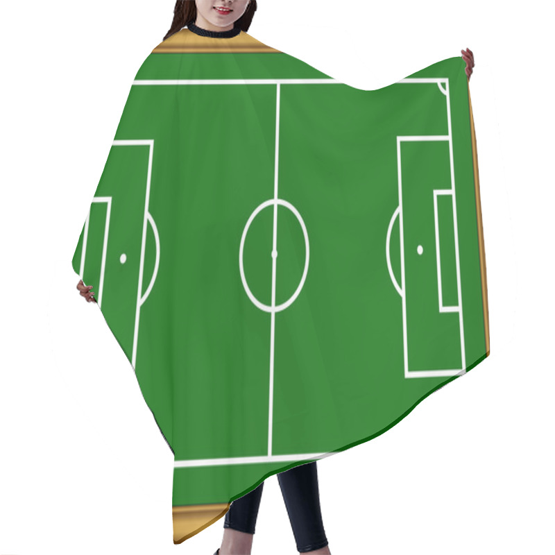 Personality  The Soccer Field Scheme. Hair Cutting Cape