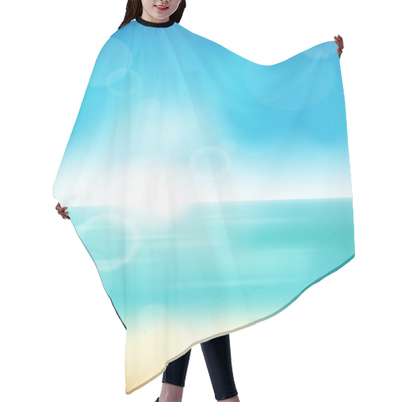 Personality  Summer Theme Abstract Background 3 Hair Cutting Cape