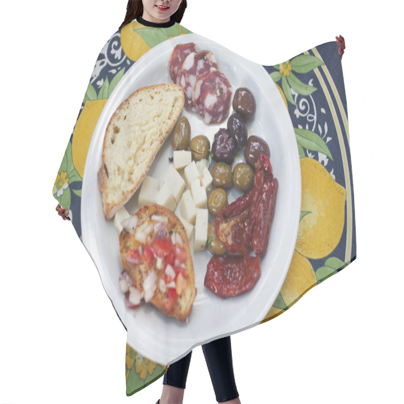 Personality  Meal Served On A Plate Hair Cutting Cape