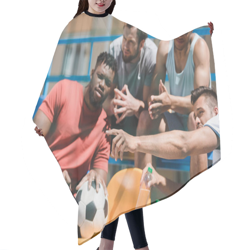 Personality  Multicultural Soccer Team Hair Cutting Cape