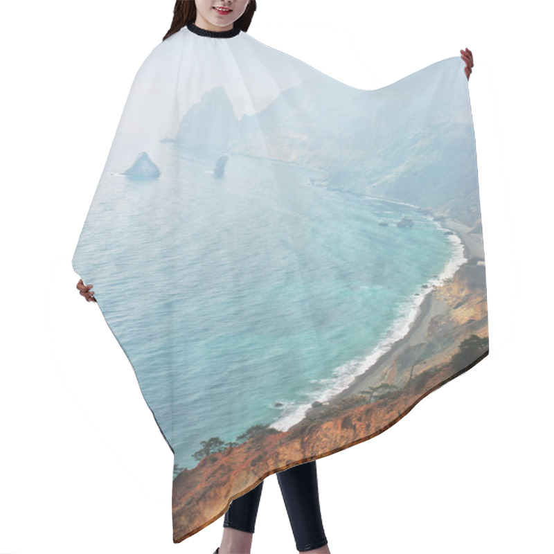 Personality  Seascape In Fog Hair Cutting Cape