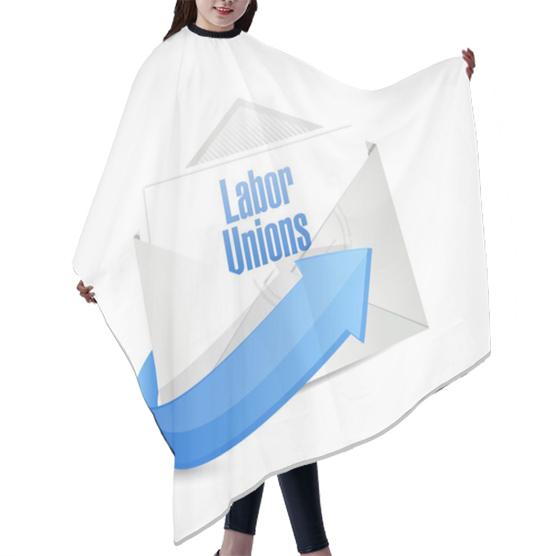 Personality  Labor Unions Email Illustration Design Hair Cutting Cape