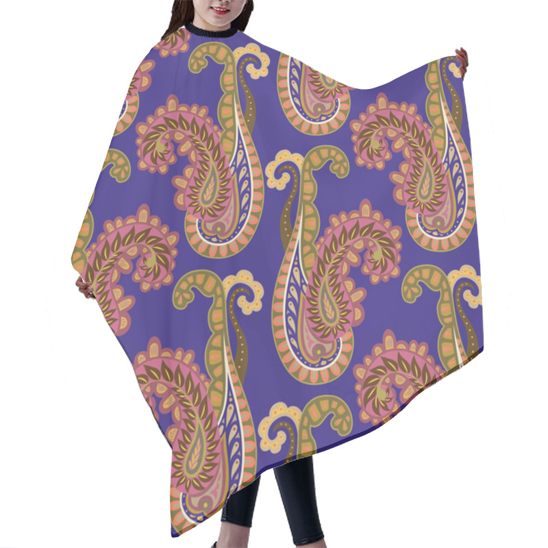 Personality  Paisley Seamless Pattern Hair Cutting Cape