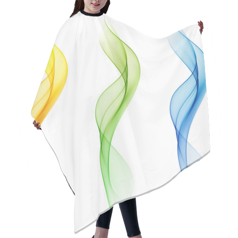 Personality  Abstract Wavy Background Hair Cutting Cape