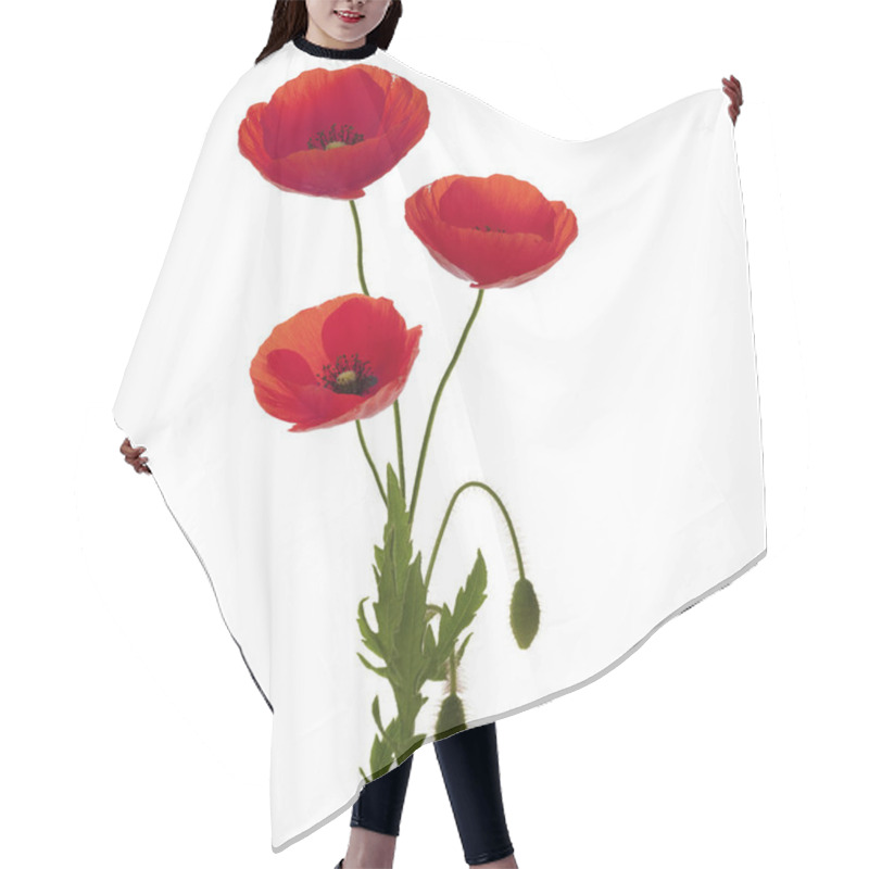 Personality  Three Poppies Bouquet Hair Cutting Cape