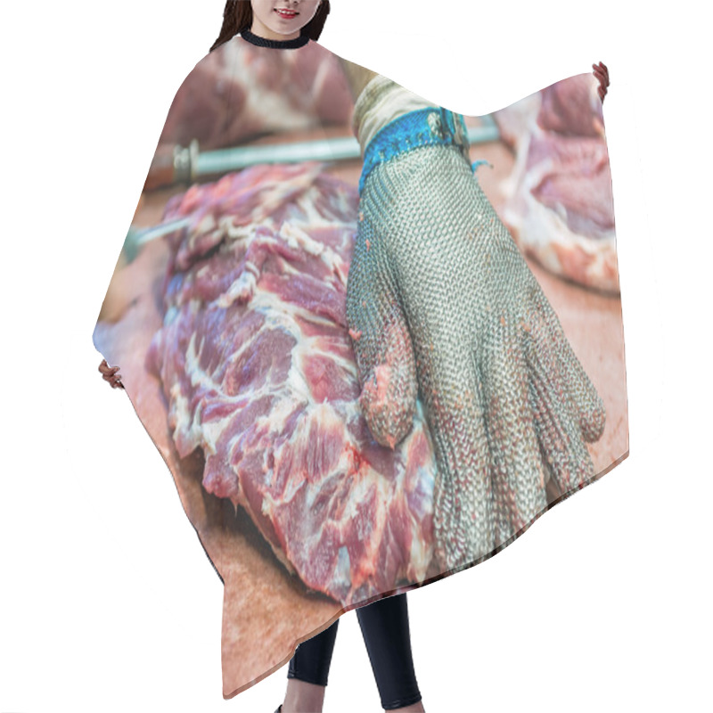 Personality  Meat And Steak Processing Hair Cutting Cape