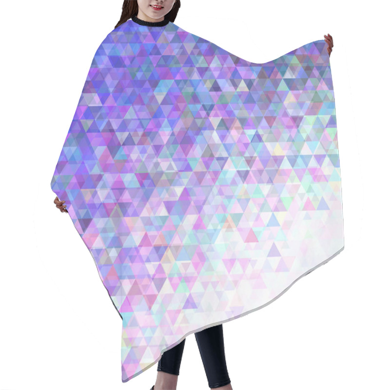 Personality  Geometrical Triangle Pattern Background Hair Cutting Cape