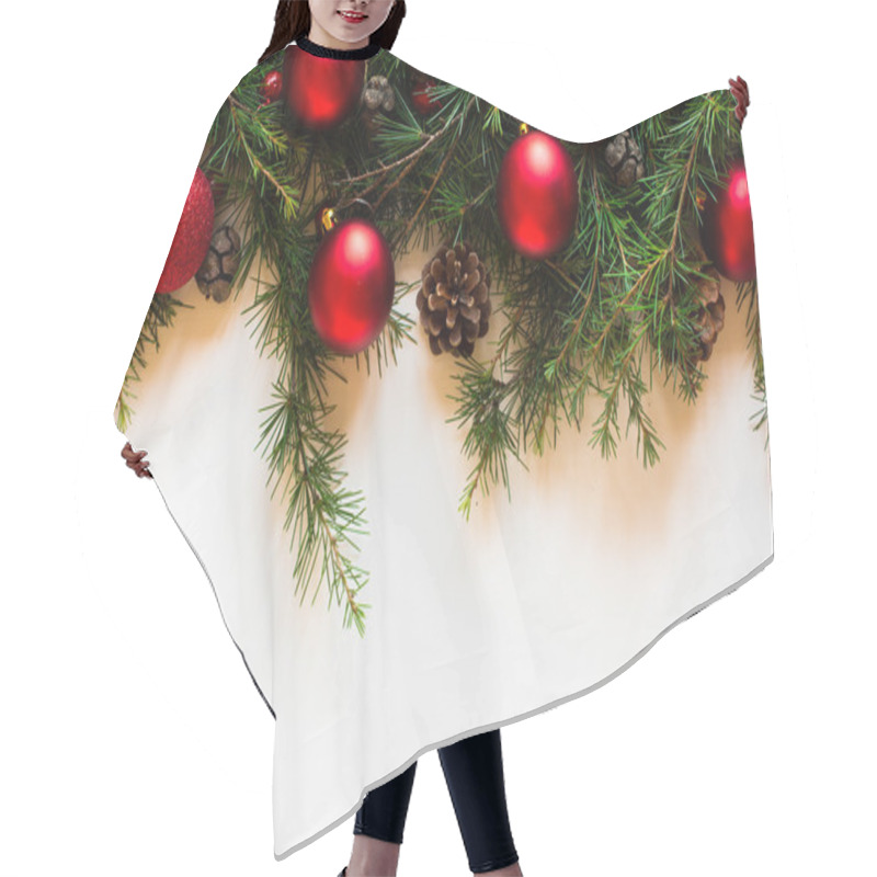 Personality  Merry Christmas Card  Hair Cutting Cape