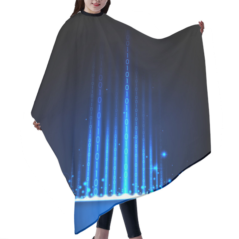 Personality  Abstract Binary Background Hair Cutting Cape