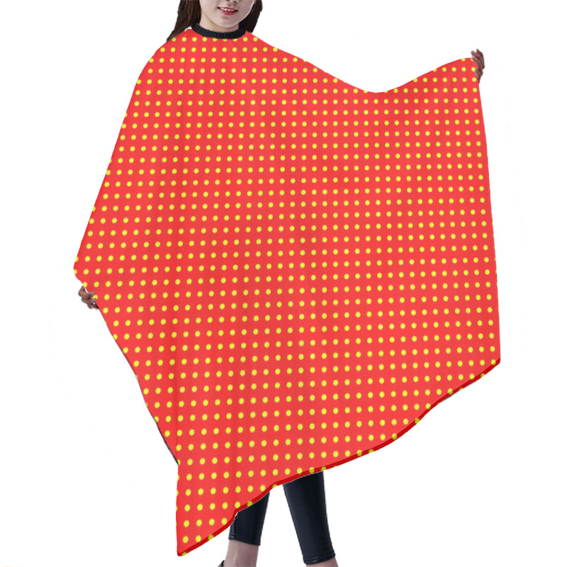 Personality  Red And Yellow Abstract Pattern Hair Cutting Cape