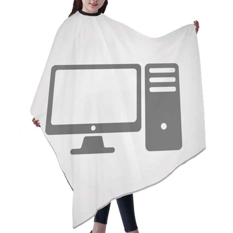 Personality  Computer Icon Hair Cutting Cape