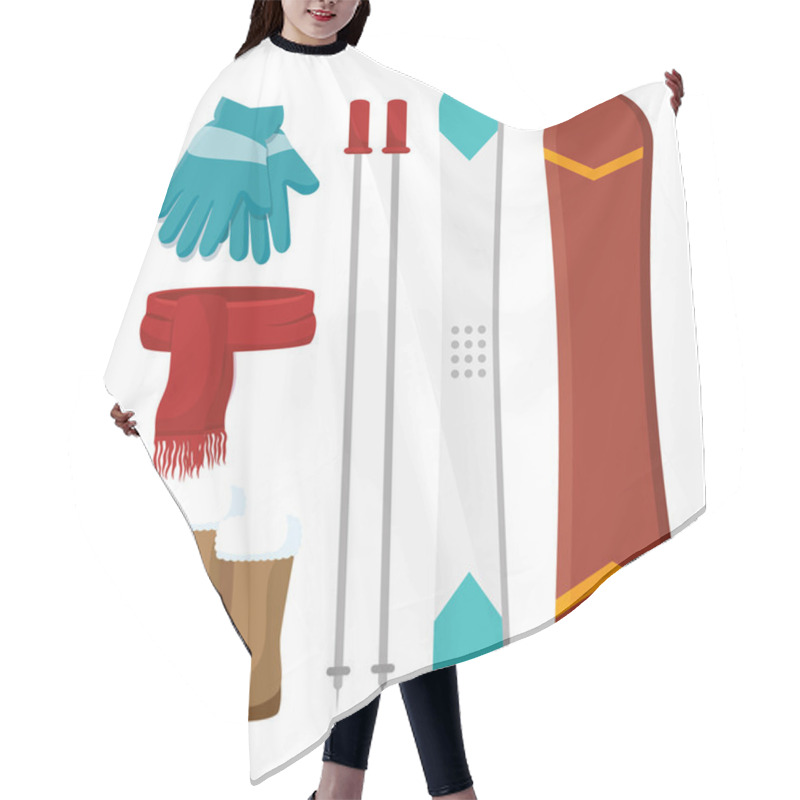 Personality  Winter Holiday Clothes Icon Hair Cutting Cape