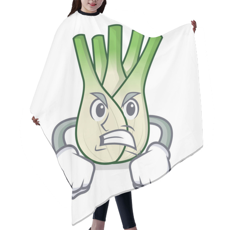 Personality  Angry Fennel Mascot Cartoon Style Hair Cutting Cape