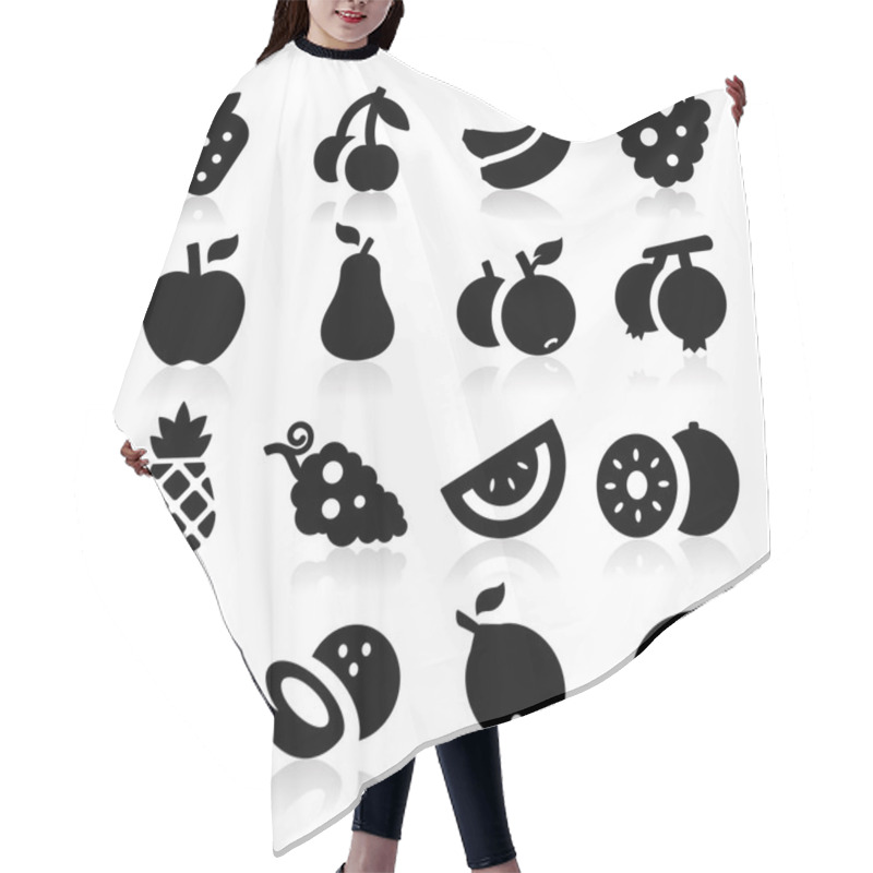 Personality  Fruits Icons Hair Cutting Cape