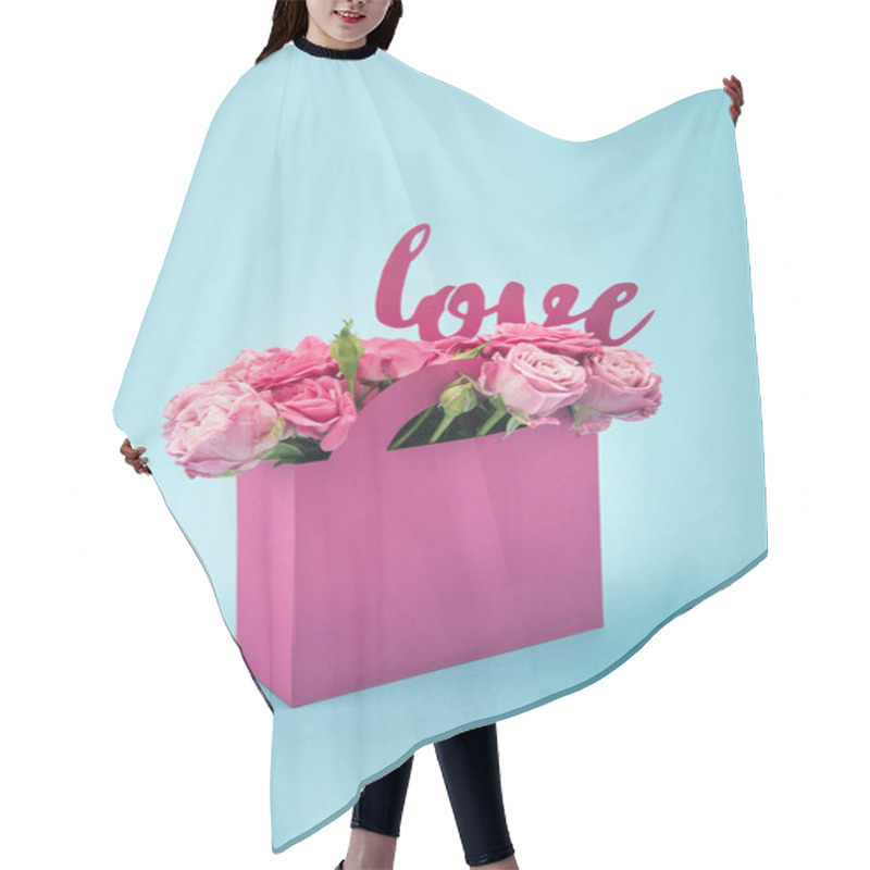 Personality  Roses In Decorative Paper Box Hair Cutting Cape