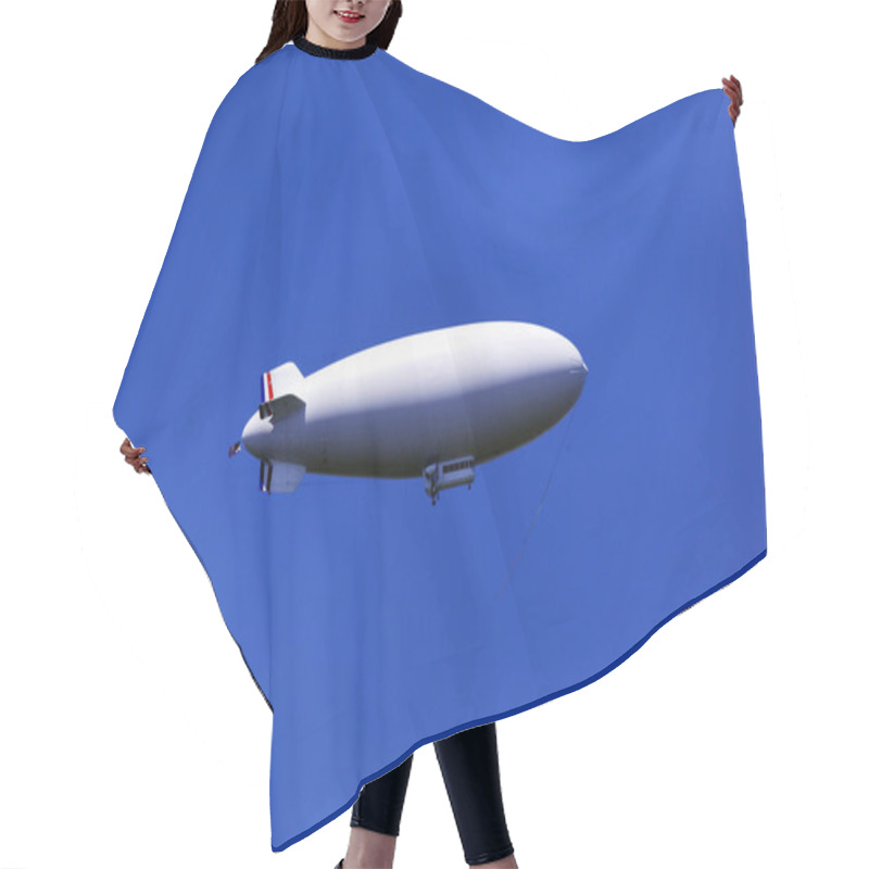 Personality  A Zeppelin Flying In The Blue Sky Hair Cutting Cape