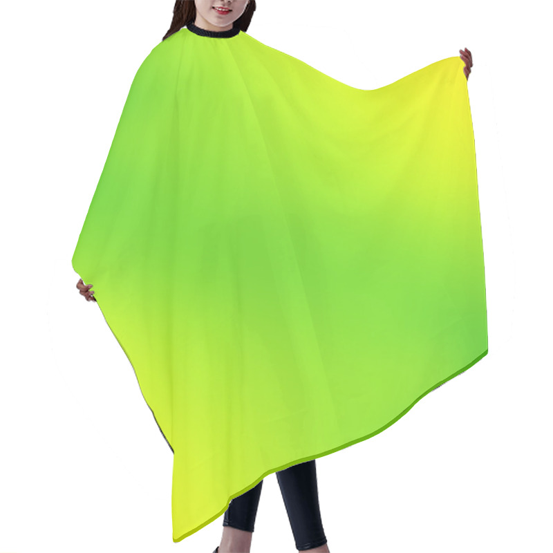 Personality  Green And Yellow Background Hair Cutting Cape