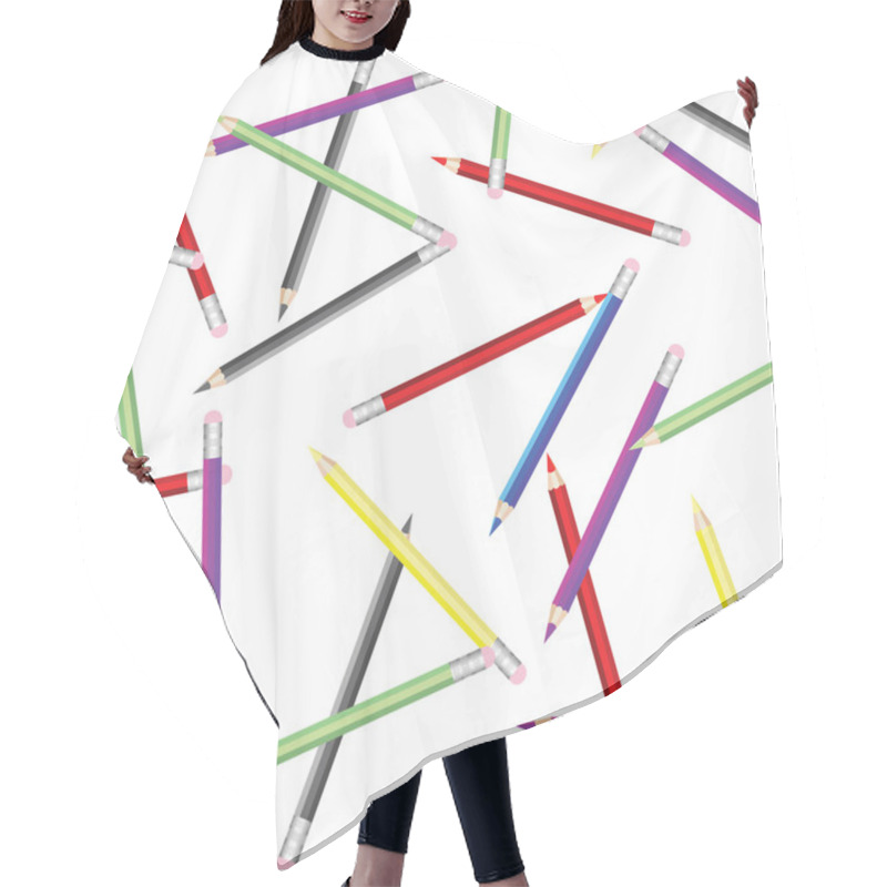 Personality  Pattern With Abstract Circles Hair Cutting Cape