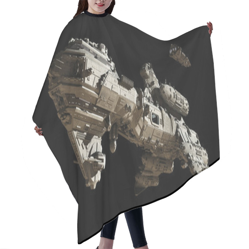 Personality  Interstellar Futuristic Frigate Hair Cutting Cape