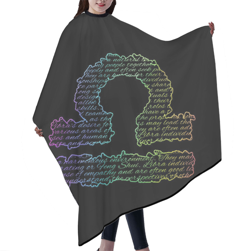 Personality  Libra Zodiac Sign, LGBTQ, Horoscope Symbol Hair Cutting Cape