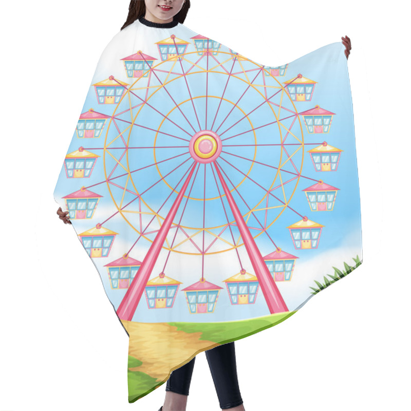 Personality  A Ferris Wheel Ride Hair Cutting Cape