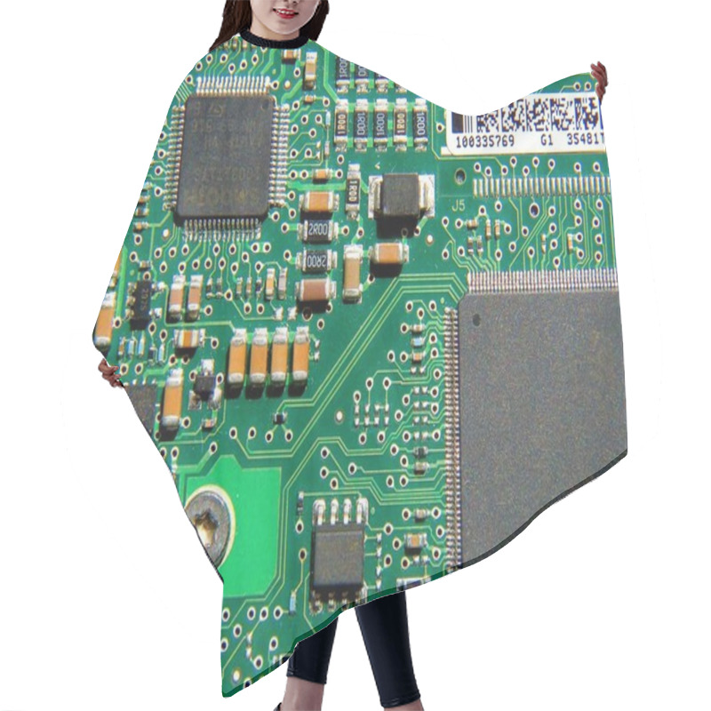 Personality  Circuit Board Hair Cutting Cape