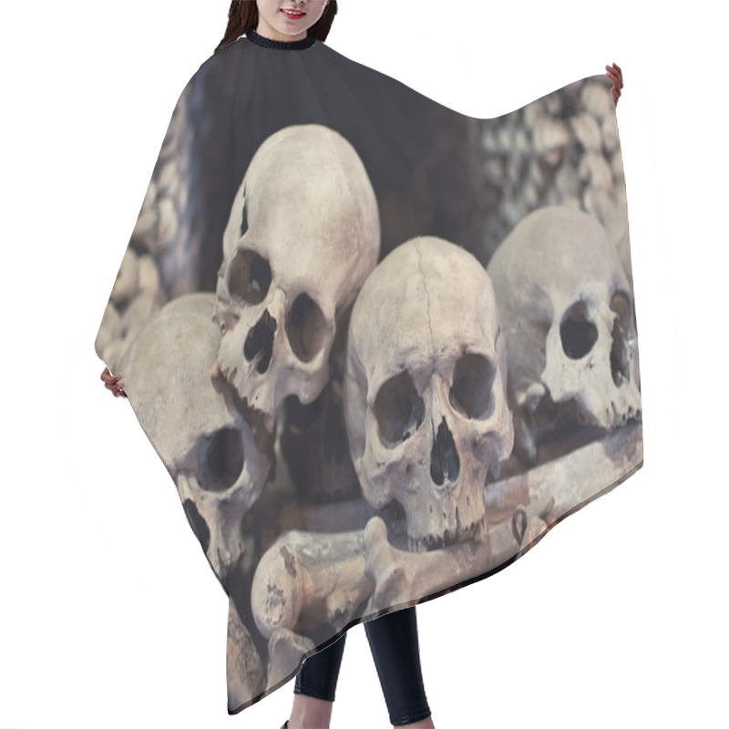 Personality  Human Skulls Hair Cutting Cape