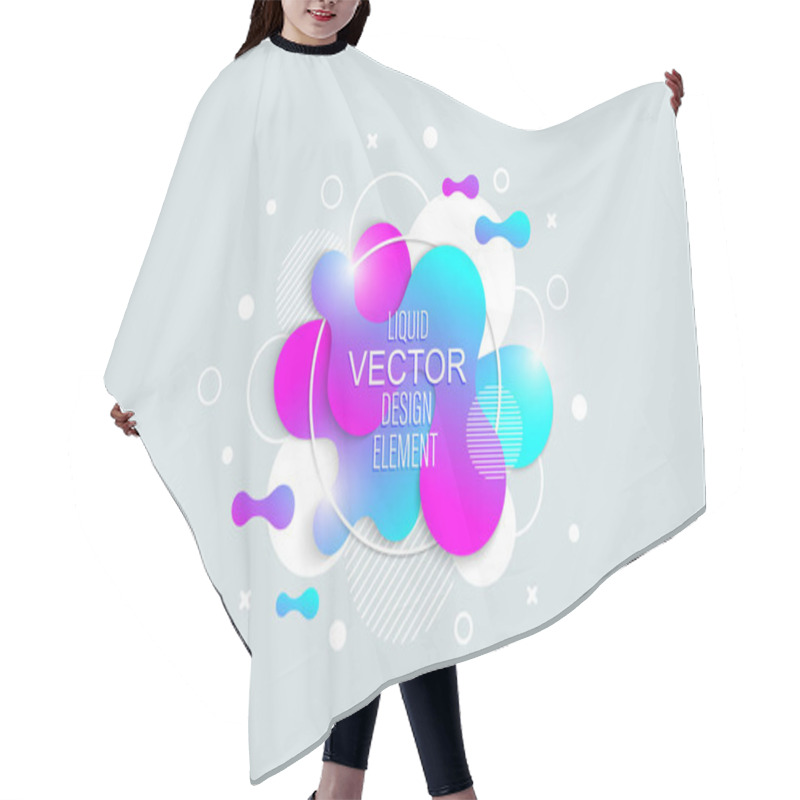 Personality  The Modern Vector Liquid Form Design Elements Hair Cutting Cape