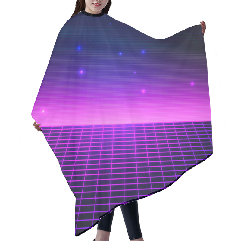 Personality  Retro Sci Fi Background Hair Cutting Cape