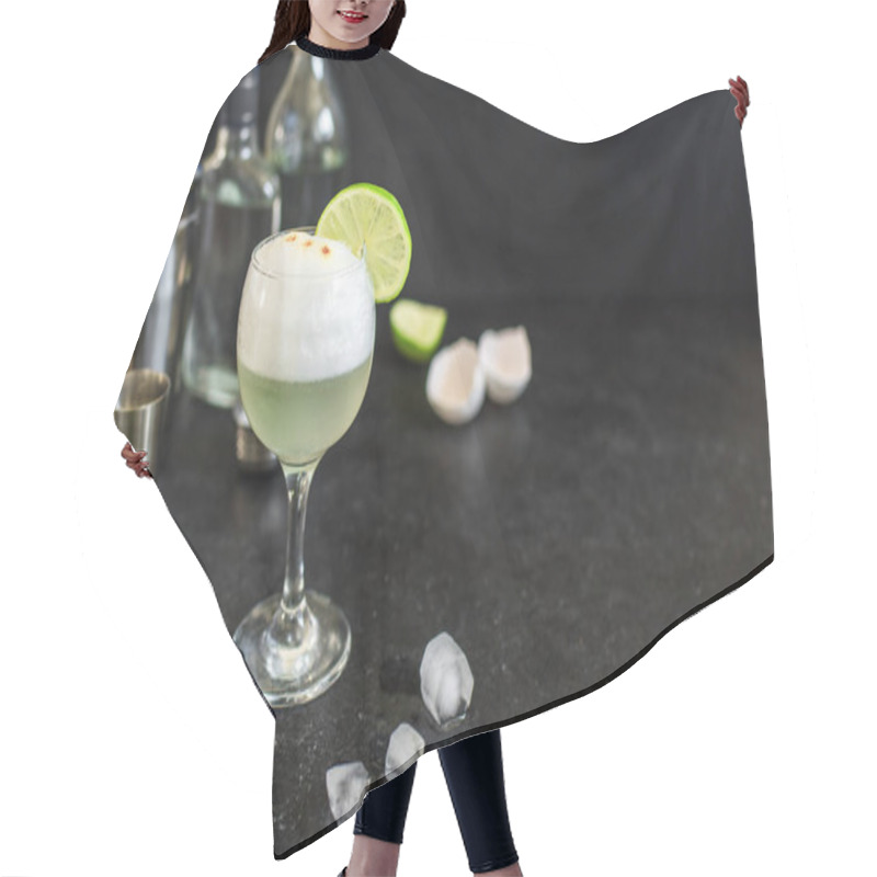 Personality  Pisco Sour Cocktail Hair Cutting Cape