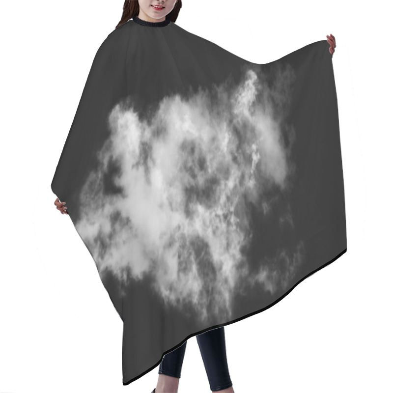 Personality  Textured Cloud,Abstract Black,isolated On Black Background Hair Cutting Cape