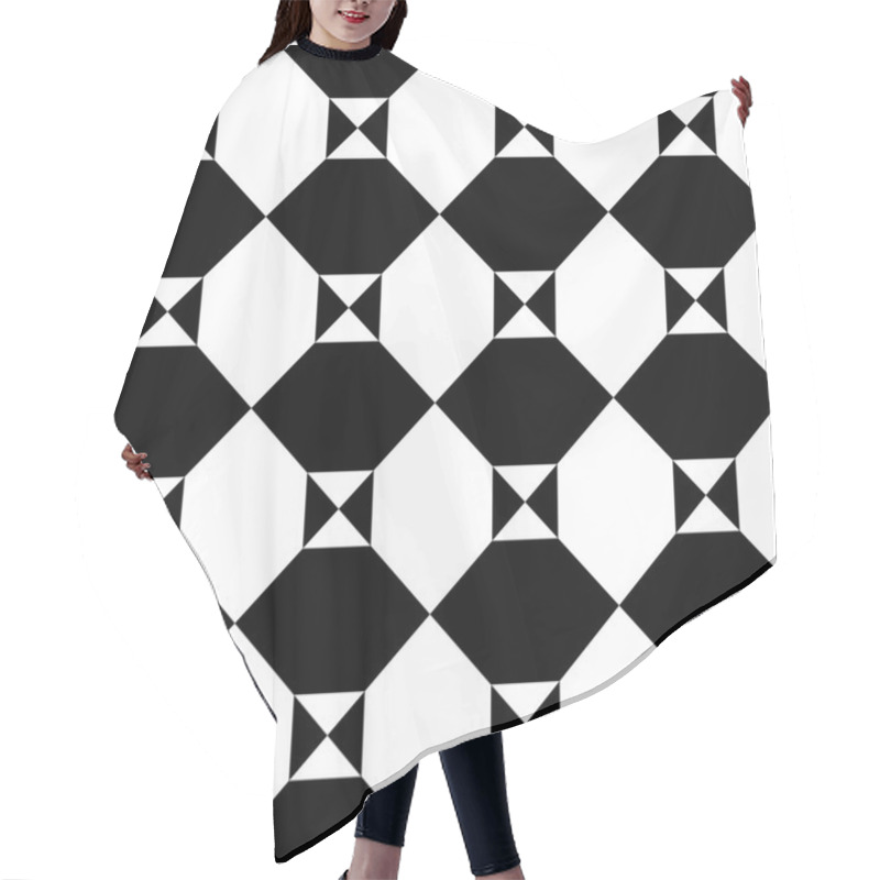 Personality  Abstract Squares Background Hair Cutting Cape