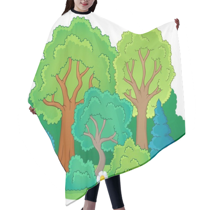 Personality  Tree Theme Image 5 Hair Cutting Cape