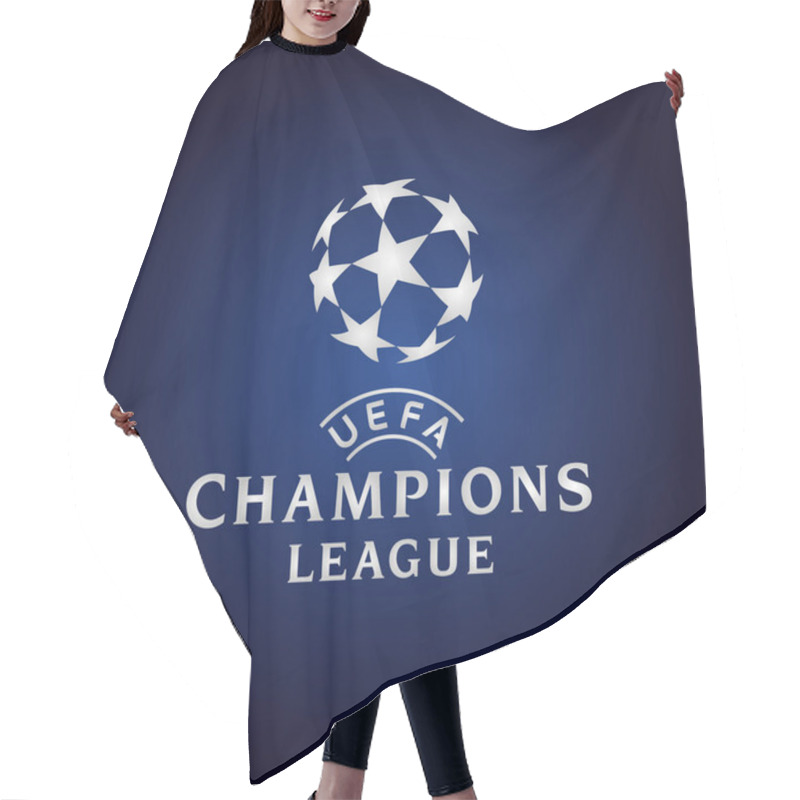 Personality  Champions League Europe Official Logo Vector Illustration Hair Cutting Cape