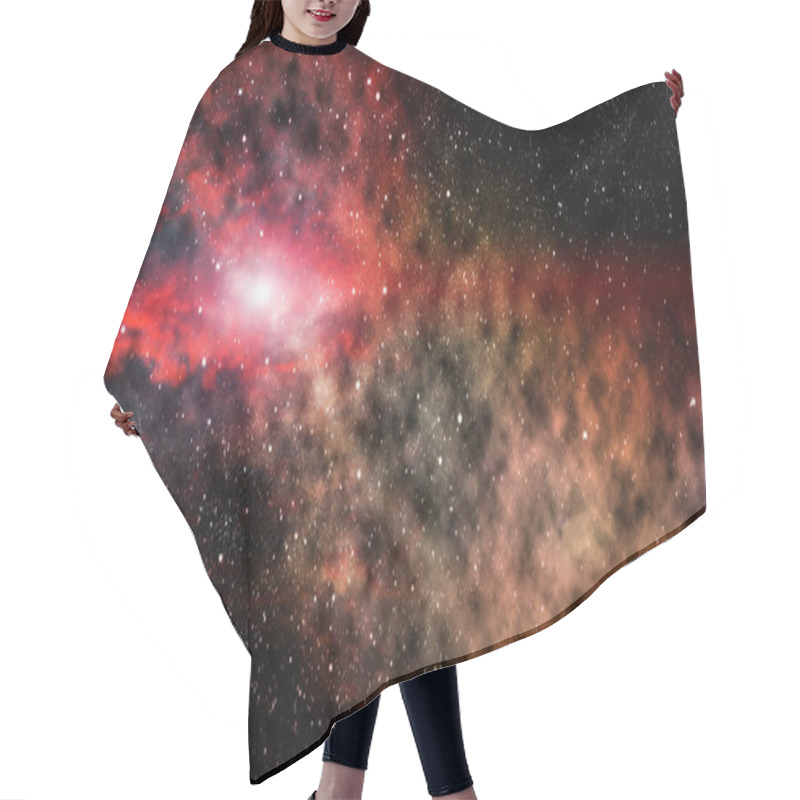 Personality  Galaxy Stars. Abstract Cosmic Space Background With Stardust And Nebula Hair Cutting Cape