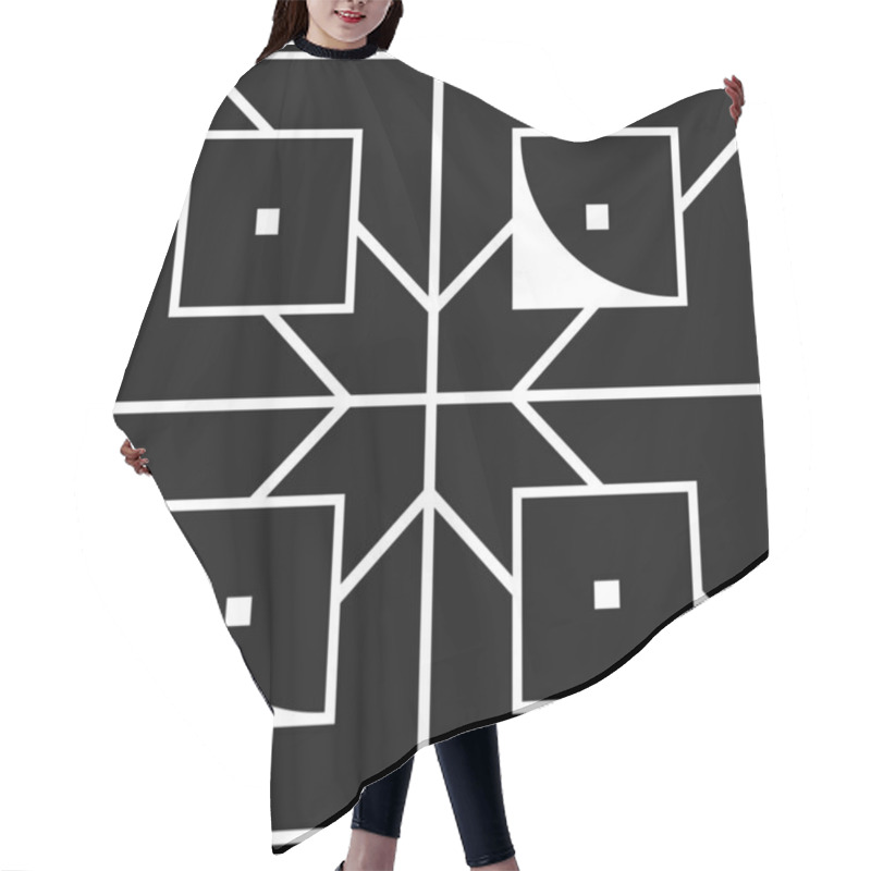 Personality  Art Deco Seamless Pattern Hair Cutting Cape