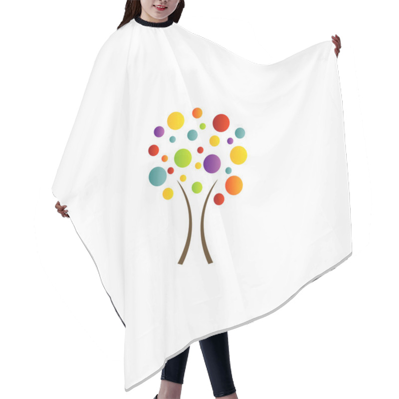 Personality  Abstract Tree Hair Cutting Cape