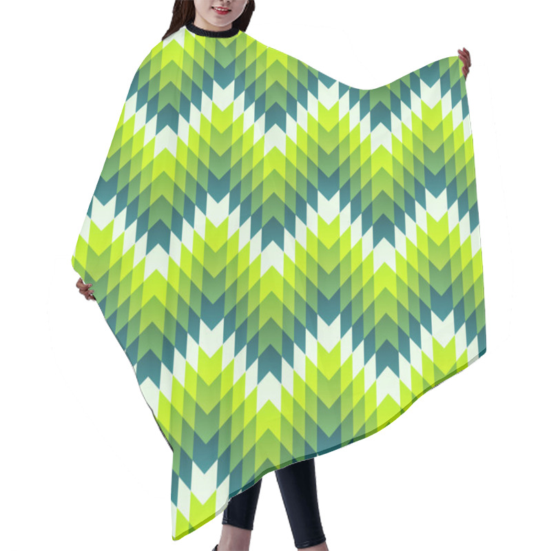 Personality  Aztec Seamless Pattern. Vector Hair Cutting Cape