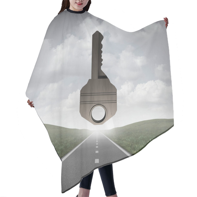 Personality  Road Key To Success Hair Cutting Cape