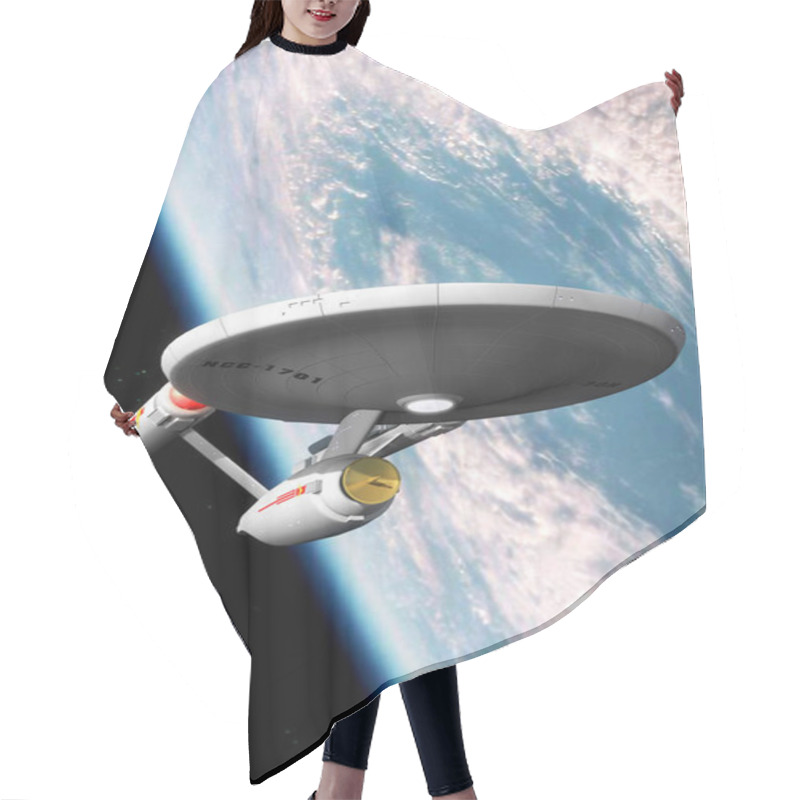 Personality  Starship Enteprise Constitution Class Hair Cutting Cape