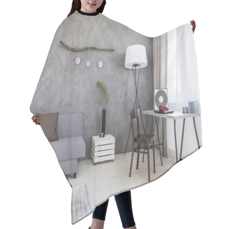 Personality  Minimalism In A Living Room Hair Cutting Cape