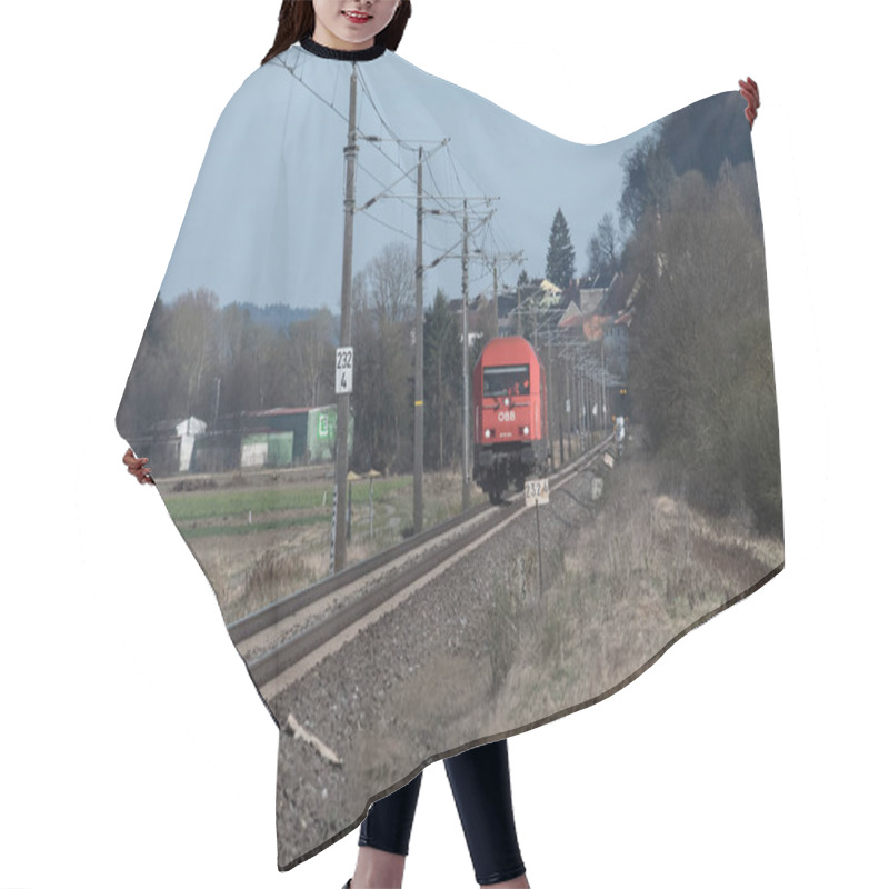 Personality  The Train Is Impoprtant In The Infrastructure Hair Cutting Cape