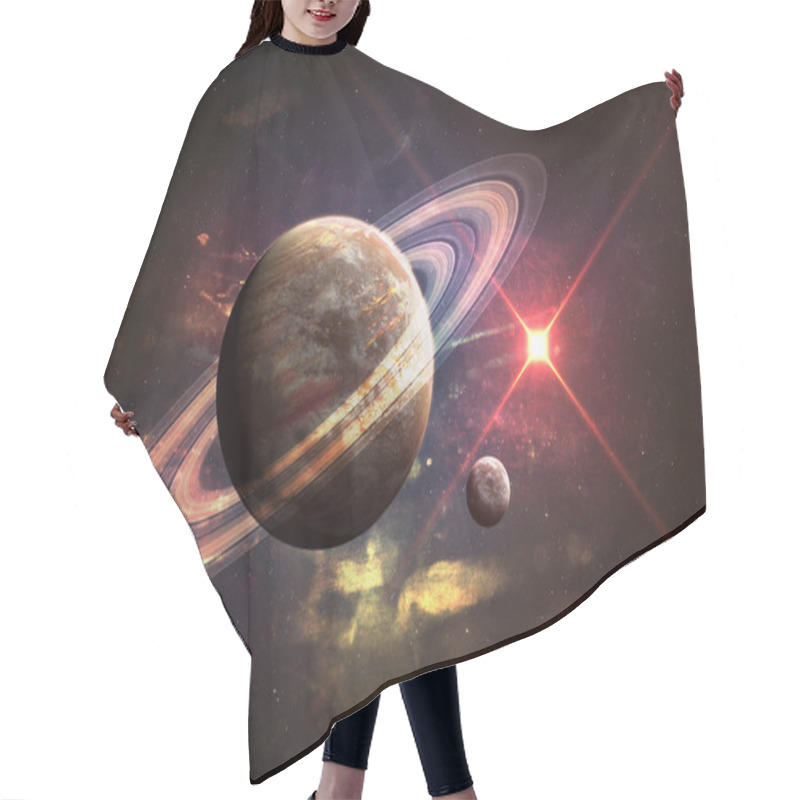 Personality  Beautiful Space Background. Elements Of This Image Furnished By NASA Hair Cutting Cape