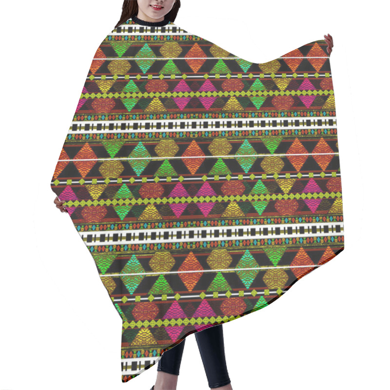 Personality  Aztec Style Pattern Hair Cutting Cape