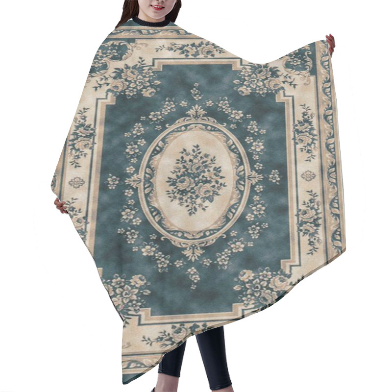 Personality  Carpet Bathmat And Rug Boho Style Ethnic Design Pattern With Distressed Texture And Effect Hair Cutting Cape