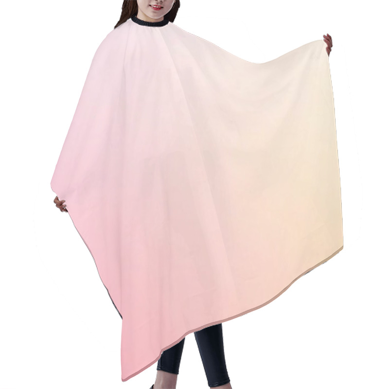 Personality  Soft Pink And Peach Gradient Minimalist Background Hair Cutting Cape