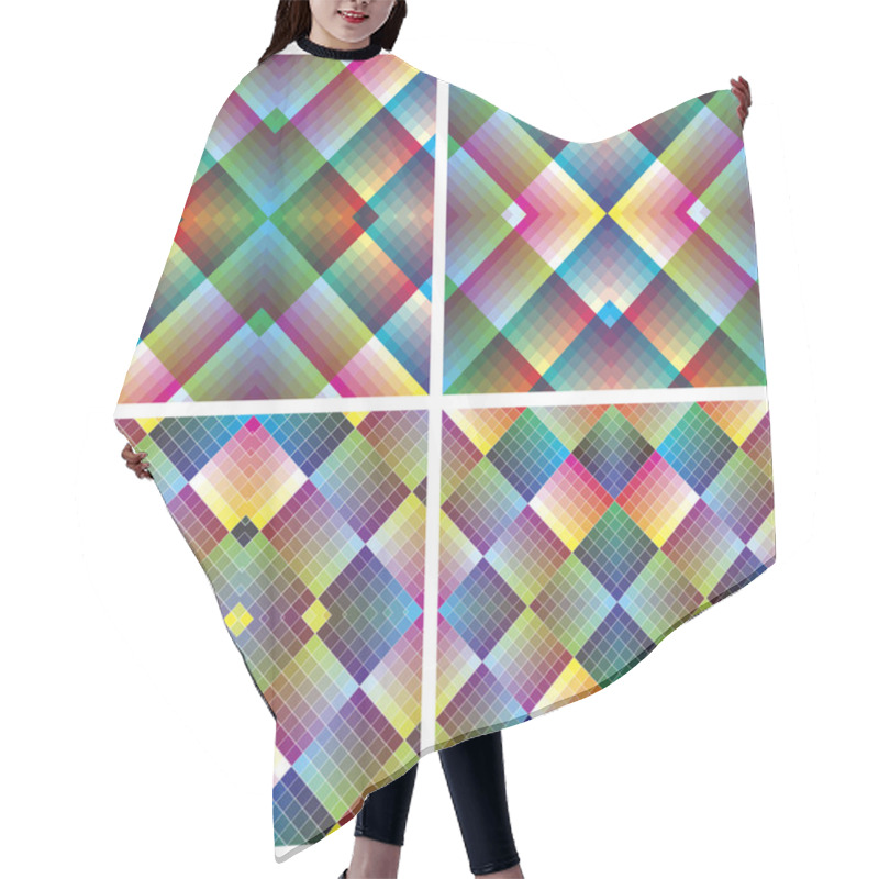 Personality  Art Deco Mosaic Tiles Hair Cutting Cape