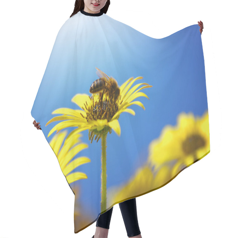 Personality  Flowers And Bees Hair Cutting Cape